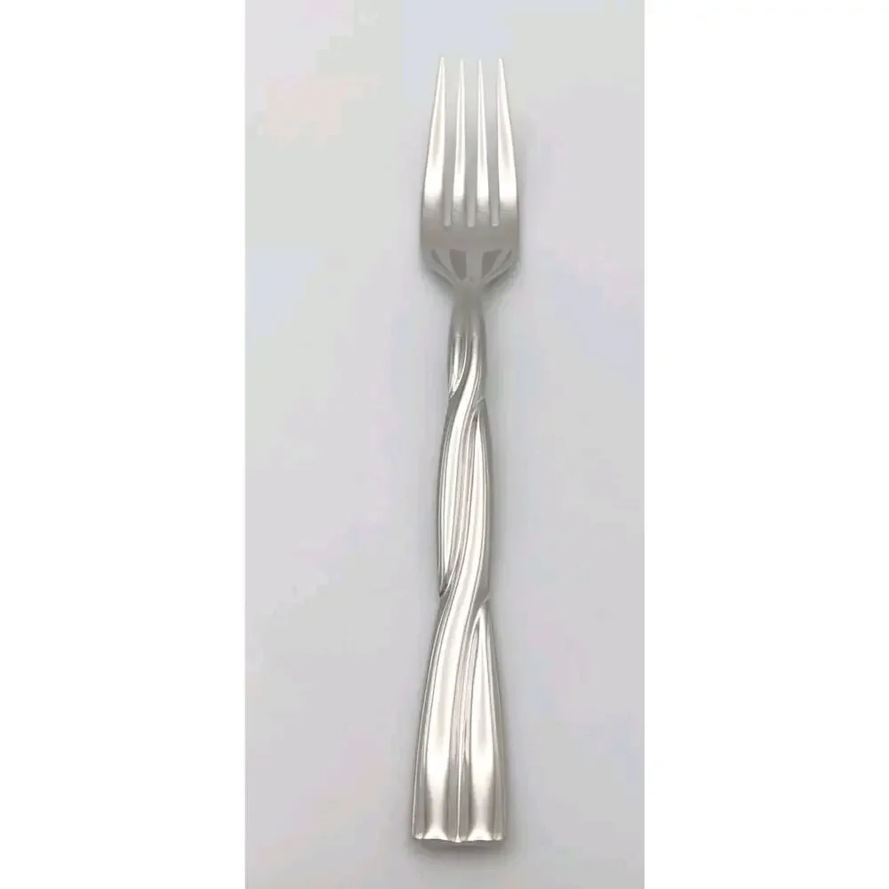 Dansk Aalto Salad Fork 18/10 Stainless Glossy Flatware Vietnam Rare NOS Twist